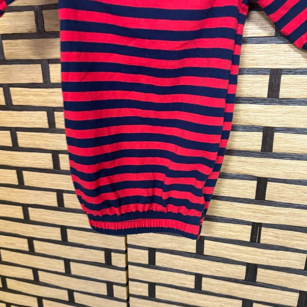 Pepper & Oliver Red And Blue Stripe Sleeper‎ Size Newborn